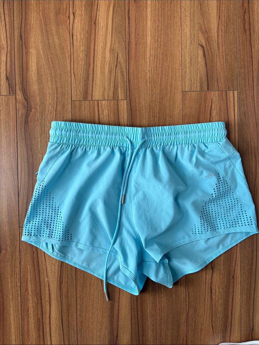 Blue Women’s Athletic Running Shorts with Drawstring